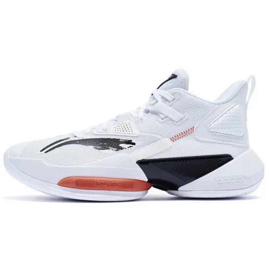 LINING Power 8 Basketball Shoes Men Mid-Top Standard White/Black