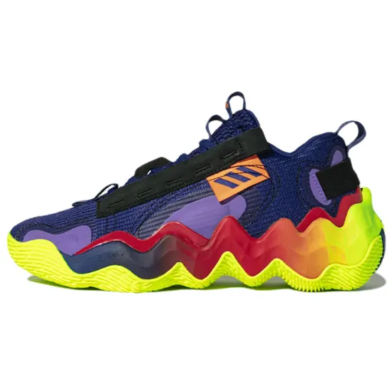 adidas Exhibit B Basketball Shoes Unisex Low-top Purple/red/yellow