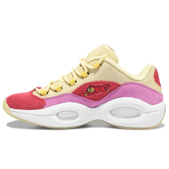 Reebok Question Low Bbc Ice Cream Running Dog Yellow Red
