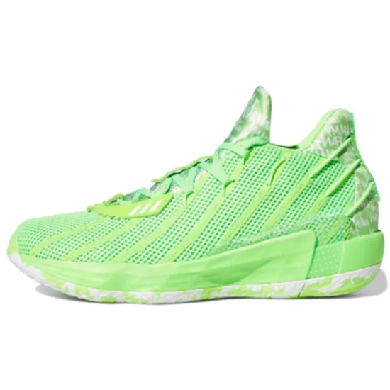 Adidas D Lillard 7 Basketball Shoes Unisex Mid-top Green