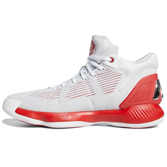 Adidas D Rose 10 Basketball Shoes Men Mid-top White/Red