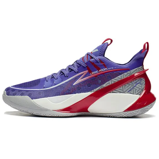 LINING SONIC 10 V2 Basketball Shoes Men Low-Top Wealth Purple