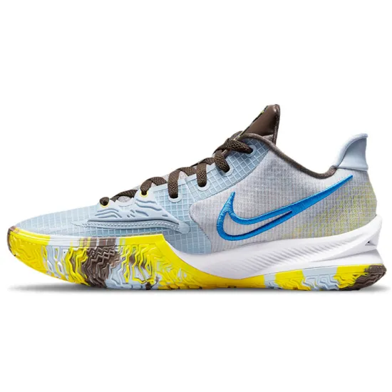 Nike Kyrie Low 4 Basketball Shoes Men Low-top Blue/grey/yellow