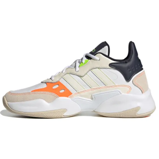 Adidas Neo STREETSPIRIT 2.0 Basketball Shoes Men Low-Top White/Beige/Black Orange Yellow