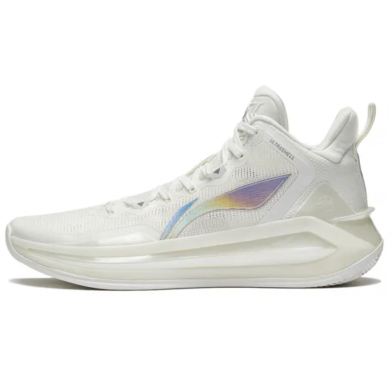 LINING Liren 3 Basketball Shoes Men High-Top Mist White