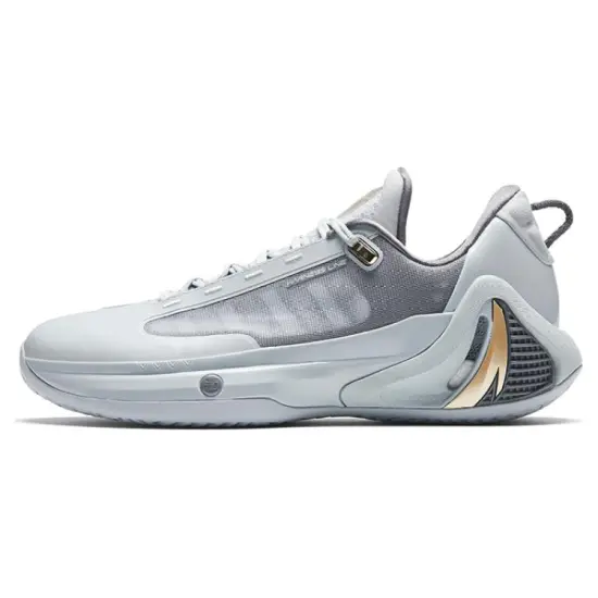 ANTA GH4 Basketball Shoes Men Low-Top Gray