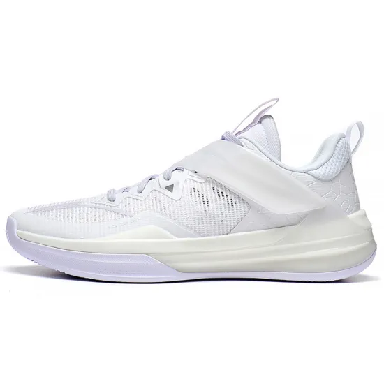 LINING Liren3 TEAM Basketball Shoes Men Low-Top Standard White