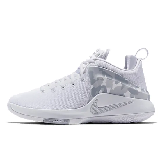 Nike Zoom Witness LBJ Slip-Resistant Breathable Low-Top Performance Basketball Shoes Men's Wolf Gray