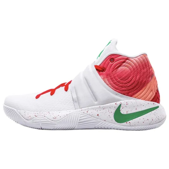 Nike Kyrie 2 Ky Rispy Kreme Cushioning Coverage Support Mid Top Performance Basketball Shoes Men's White Pink