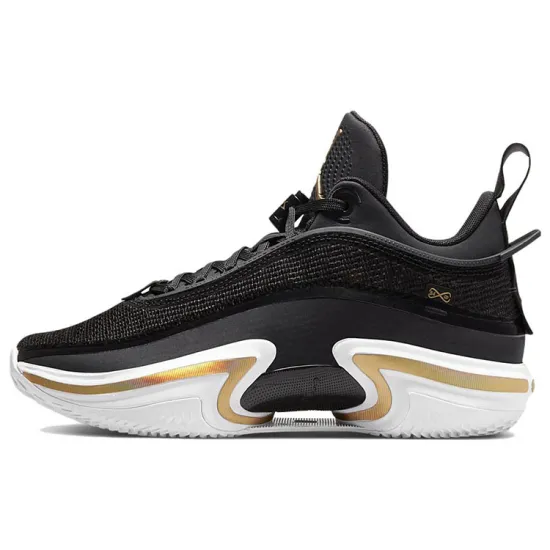 Jordan 36 Low PF Black Gold White Sole