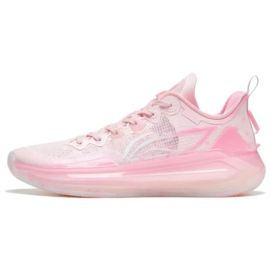 LiNing Liren 3 V2 Durable Breathable Low Top Basketball Shoes Men's New Light Pink