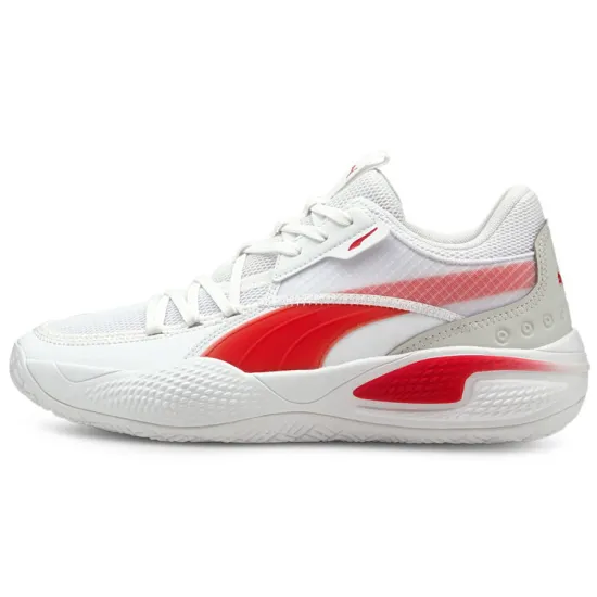 Puma Court Rider 1.0 Basketball Shoes Men Low-top White/Red