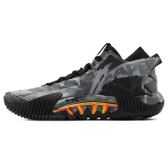 Aape X LINING Badfive 2 Low Basketball Shoes Men Low-Top Black/Gray Brown