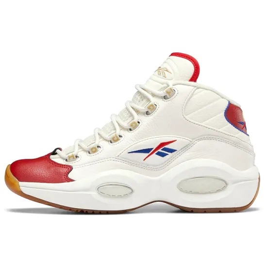 Reebok Question Mid White Red Blue