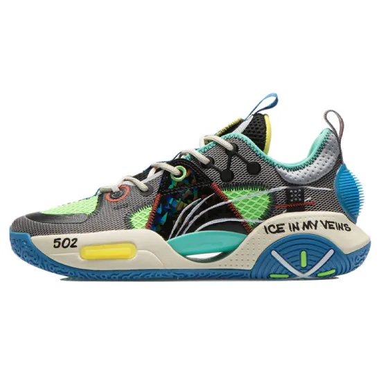 LINING All City 9 V1.5 Basketball Shoes Men Low-Top Microcrystalline Gray/Black