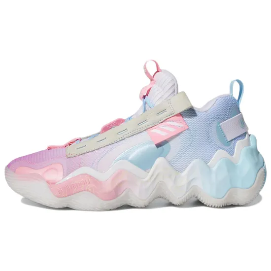 adidas Exhibit B Basketball Shoes Unisex Low-top Pink/blue