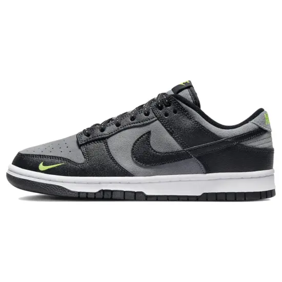 Nike Dunk Low Black Cool Grey Volt Mini Swoosh