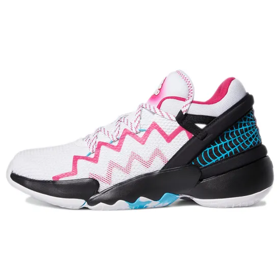 Adidas D.O.N. Issue #2 Basketball Shoes Men Mid-top White/Black/Red/Blue