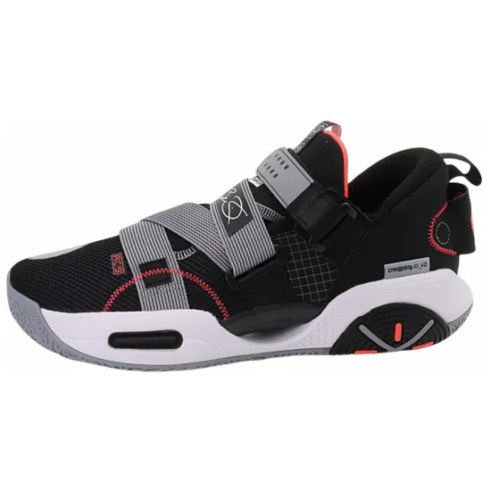 LINING All City 9 V2 Basketball Shoes Men Mid-Top Black/Stone Gray
