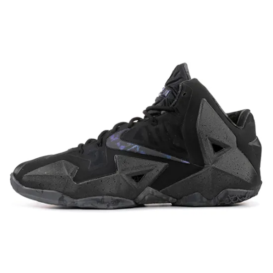Nike Lebron 11 Basketball Shoes Men Mid-top Black/multiple/dark Gray