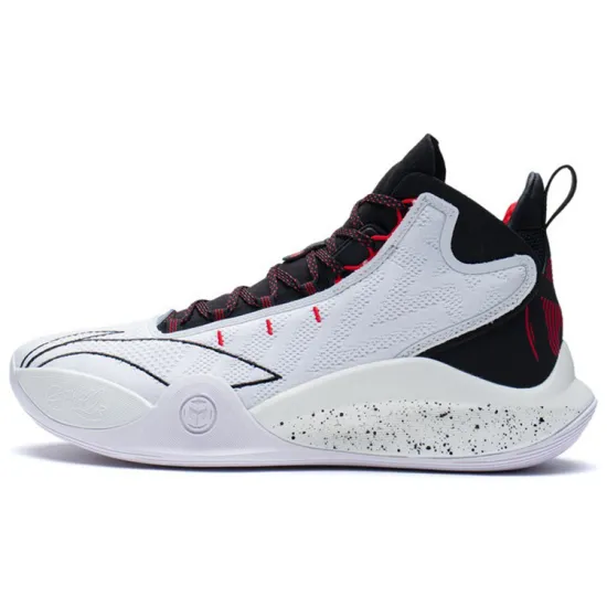 LINING CJ-1 Basketball Shoes Men Mid-Top Standard White/Black