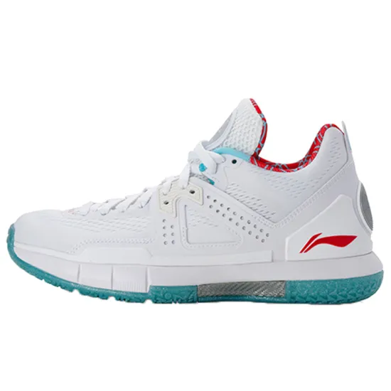 LINING WOW 5 Basketball Shoes Men Mid Top White