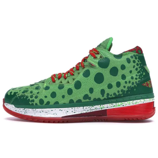 LINING WOW 2 Basketball Shoes Men Mid-Top Christmas Color Scheme