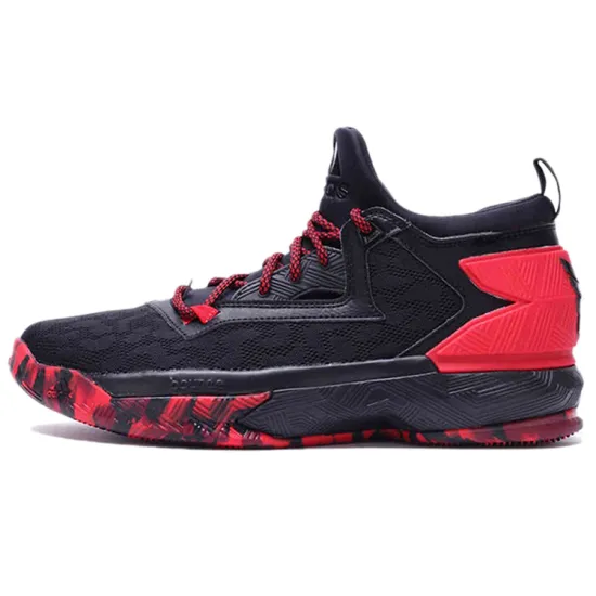 Adidas D Lillard 2 'Black Light Scarlet Cardinal'