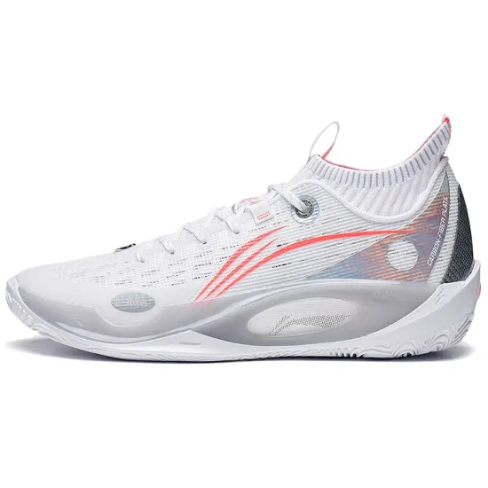 LINING 808 2 ULTRA Basketball Shoes Men High-Top White Gray Red