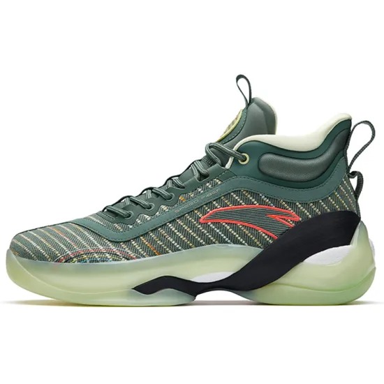 ANTA KT7 Basketball Shoes Men High-Top Orchid Green/Princess Green