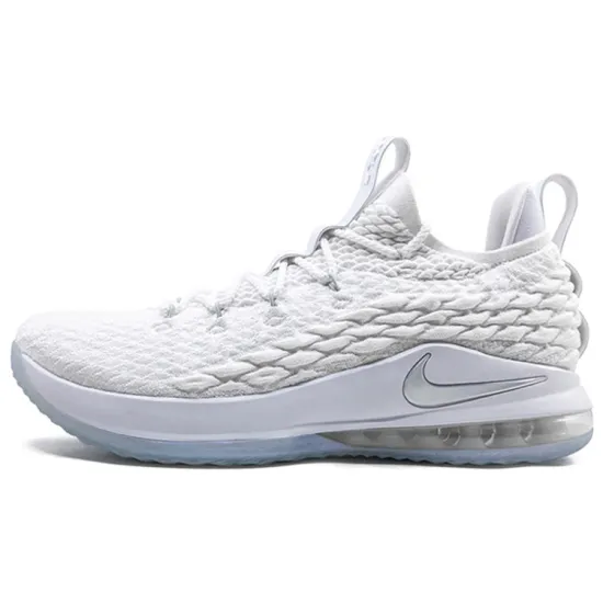 Nike LeBron 15 Low White Metallic Silver