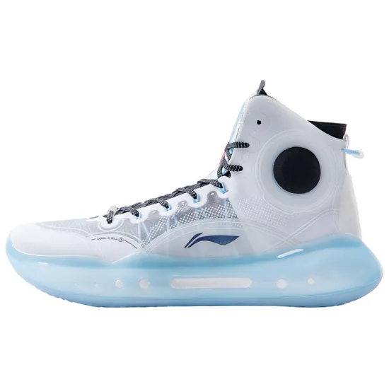 LINING YuShuai 14 Boom Basketball Shoes Men High-Top White Blue