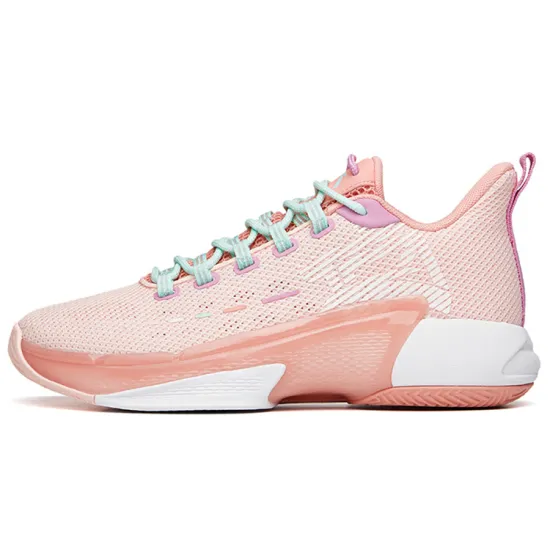 ANTA Attack 3 Basketball Shoes Men Low-Top Baby Pink/Light Nude Pink
