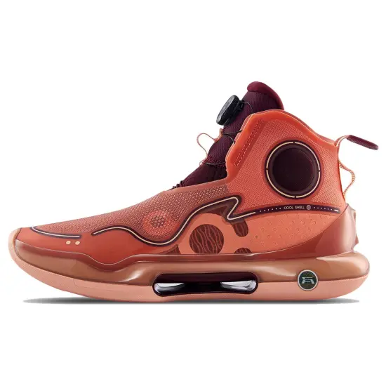 LINING YuShuai Evolution Basketball Shoes Men High Top Orange