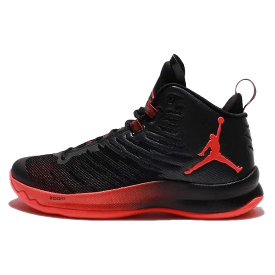 Jordan Super.Fly 5 Basketball Shoes Men High-top Black/Orange