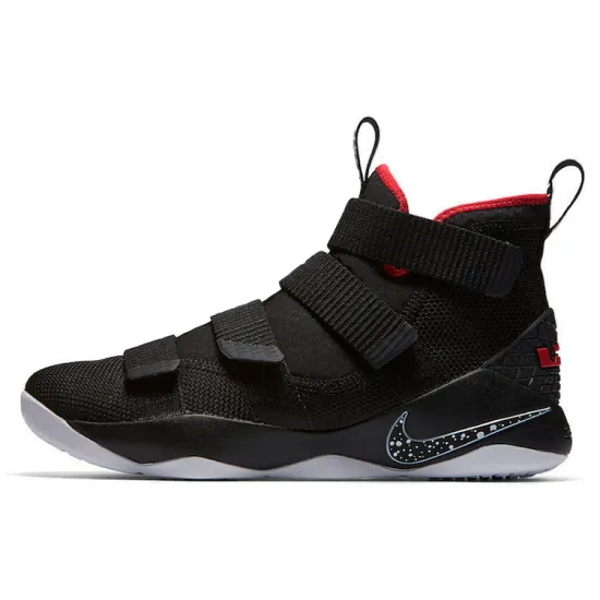Nike Zoom Soldier 11 Basketball Shoes Men Mid-top Black/Red