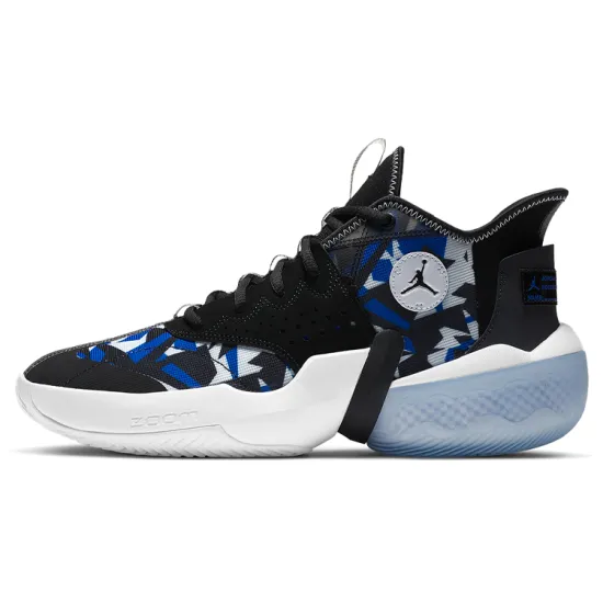 Air Jordan React Elevation PF Basketball Shoes Men Mid-top Blue/Black