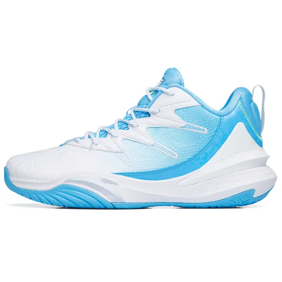 ANTA The Dagger 5 Basketball Shoes Men Low Top White/Clear Spring Blue