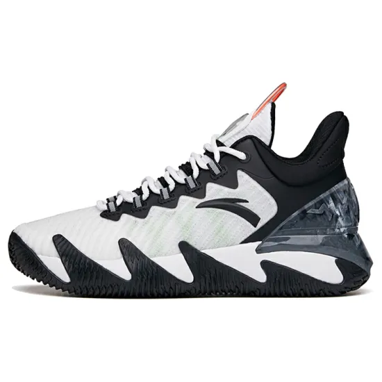 ANTA Reverse Blade Basketball Shoes Men Low-Top ANTA White/Black