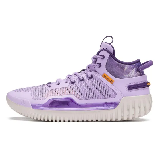 LINING Badfive 3 Basketball Shoes Men Mid-Top Purple