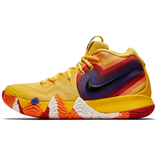 Nike Kyrie 4 Basketball Shoes Men Mid-top Yellow