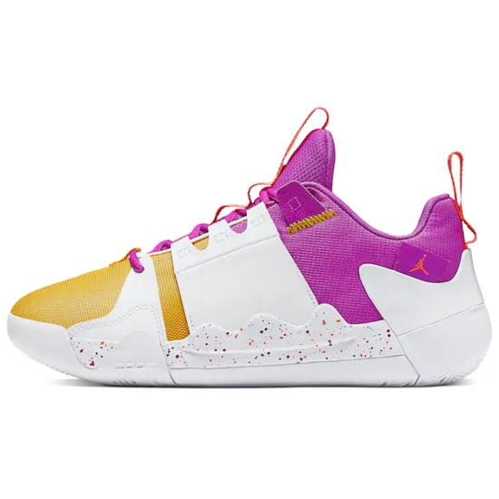 Jordan Zoom Zero Gravity Basketball Shoes Men Low-top White/yellow/pink
