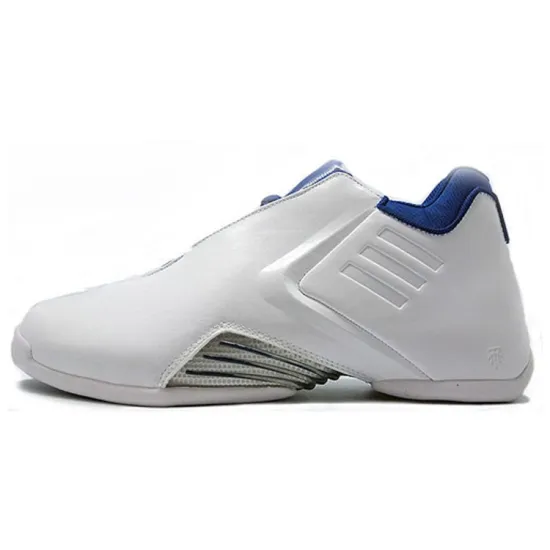 Adidas T Mac 3 Basketball Shoes Men Low-top White/Royal Blue
