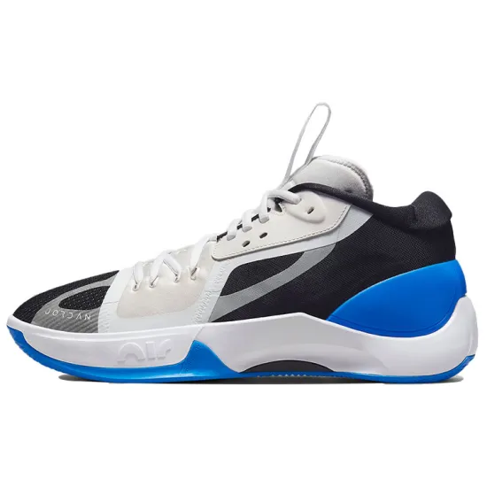 Jordan Zoom Separate Basketball Shoes Men Mid-top White/Black/Blue