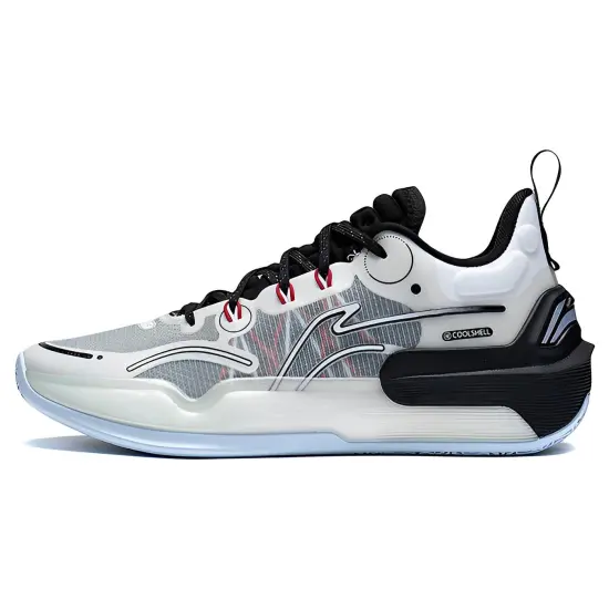 LINING YuShuai 16 V2 Basketball Shoes Men Low-Top White Black
