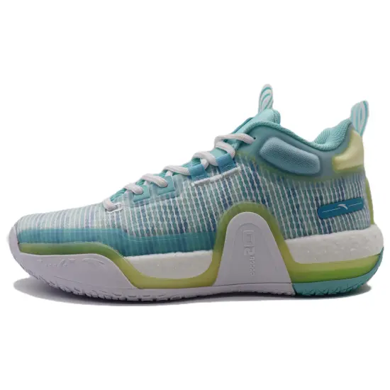 ANTA Bastard Vintage Basketball Shoes Men Mid Top Blue White