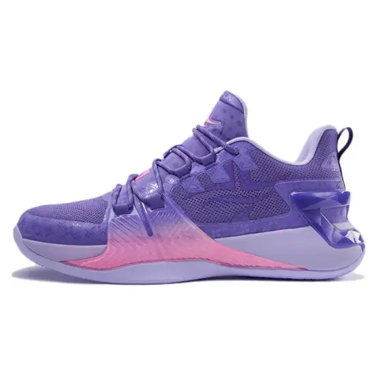 XTEP Jeremy Lin 2 Basketball Shoes Men Low-Top Purple/Pink
