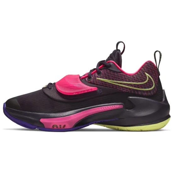 Nike Freak 3 Basketball Shoes Unisex Low-top Black/pink