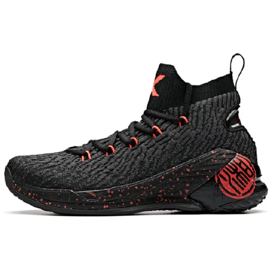 ANTA KT4 Basketball Shoes Men High-Top Black Red