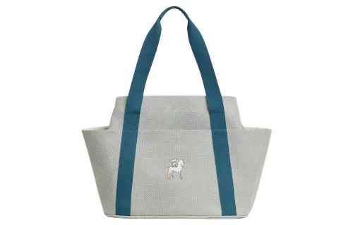 HERMES Cabriole Napp Canvas Cotton Canvas Bag, Tote Bag, Shopping Bag, Shoulder Bag, Handbag Women's Nattier Blue